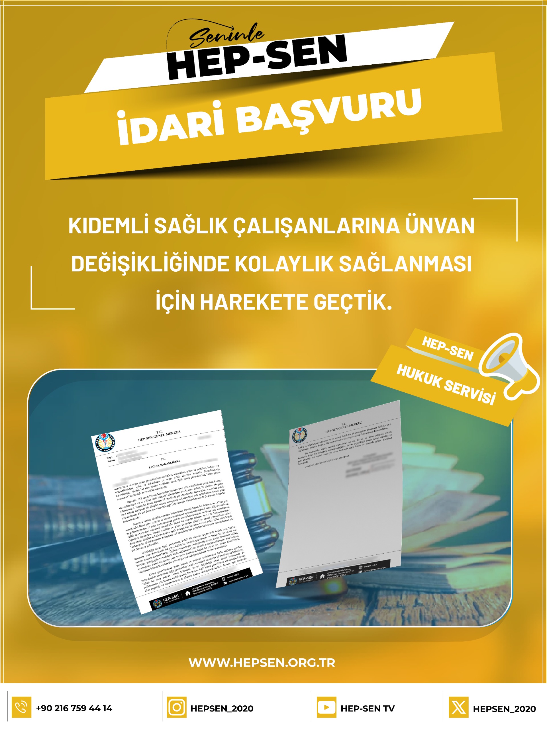 Kıdemli Sağlık Çalışanlarına Ünvan Değişikliğinde Kolaylık Sağlanması İçin Harekete Geçtik!