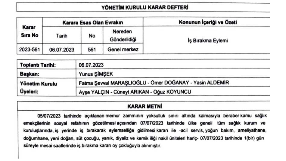 SABİM PLATFORMU VE 1-2 AĞUSTOS İŞ BIRAKMA EYLEMİ