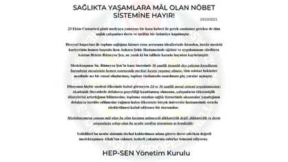 Sağlıkta Yaşamlara Mâl Olan Nöbet Sistemine HAYIR