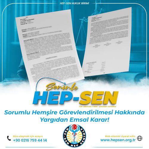 Sorumlu Hemşire Görevlendirilmesinde Yargıdan Emsal Karar