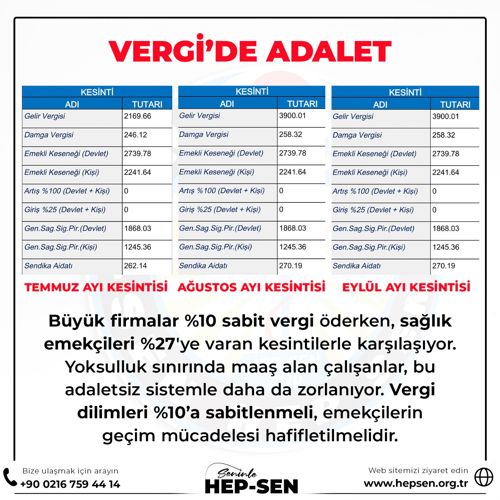 VERGİ DE ADALET