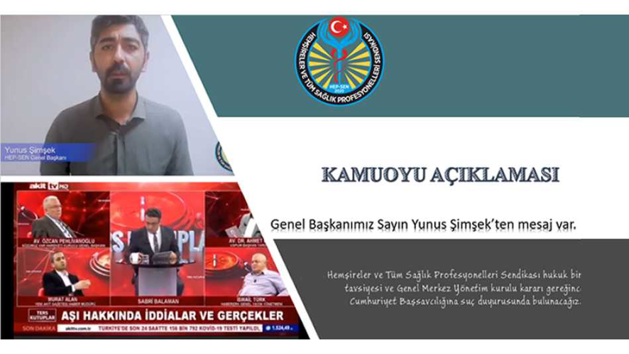 Kamuoyu Açıklamasıdır.