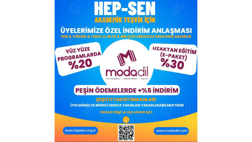 HEP-SEN VE MODA DİL İNDİRİM ANLAŞMASI